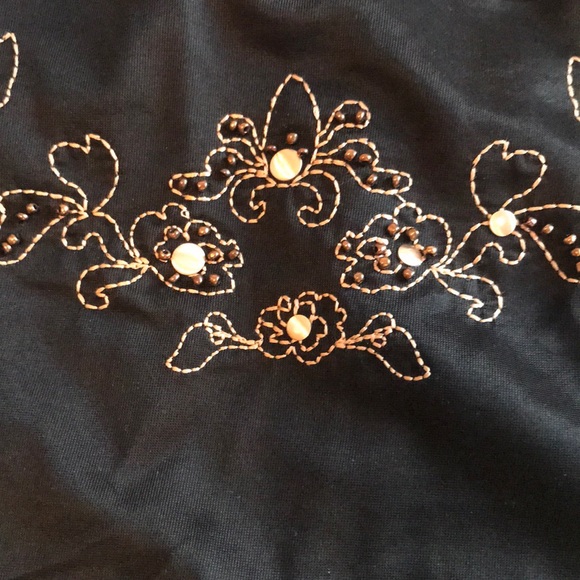 Beaded Marciano Pencil Skirt - Picture 4 of 6